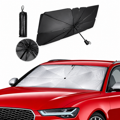 Green Lion Car Windshield Umbrella - Black