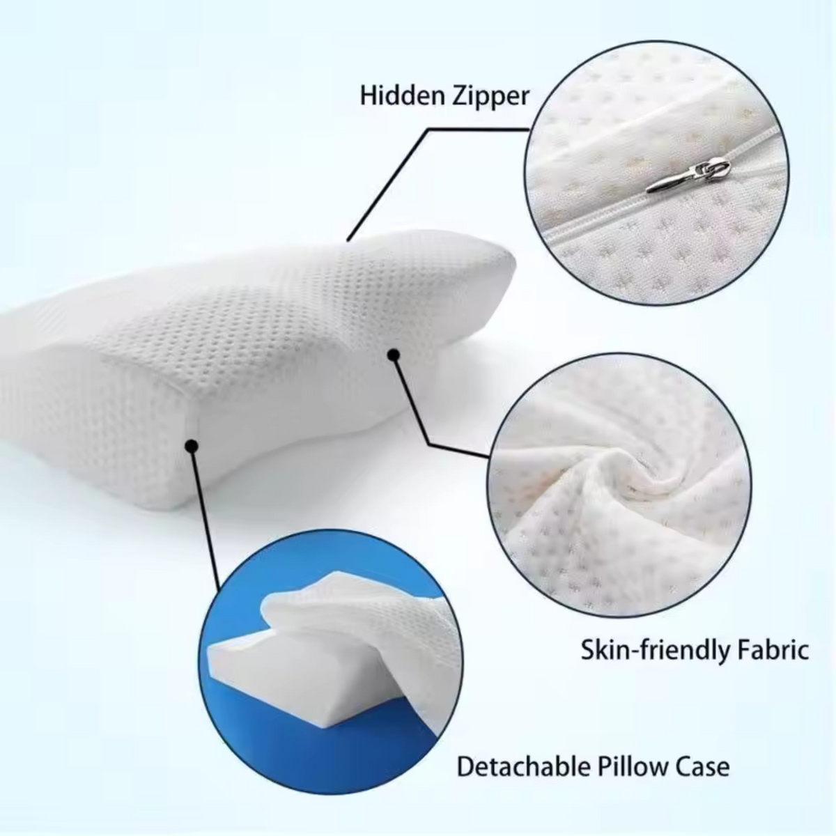 Orthopedic Memory Foam Pillow for Neck Pain Relief