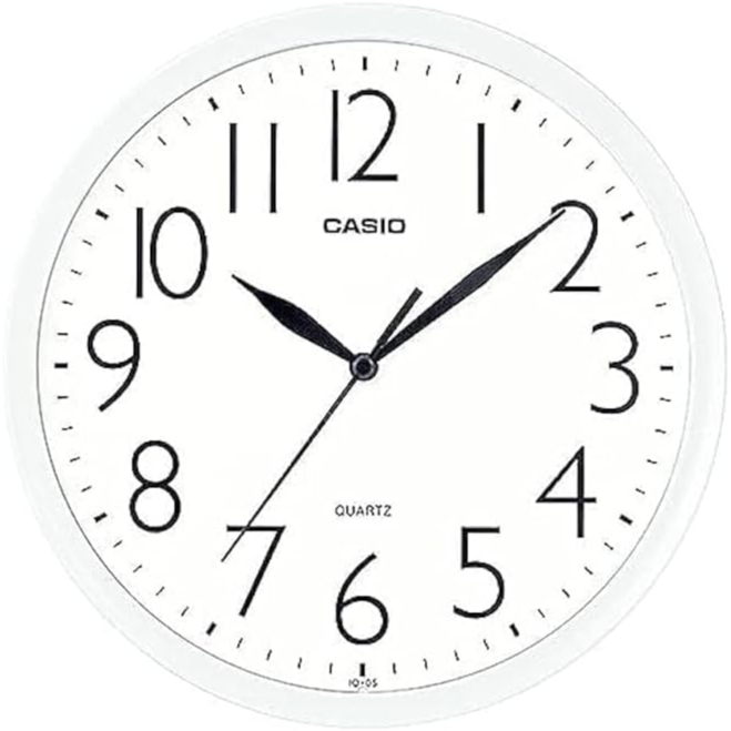Casio Wall Clock Analog Iq-05-7Df White