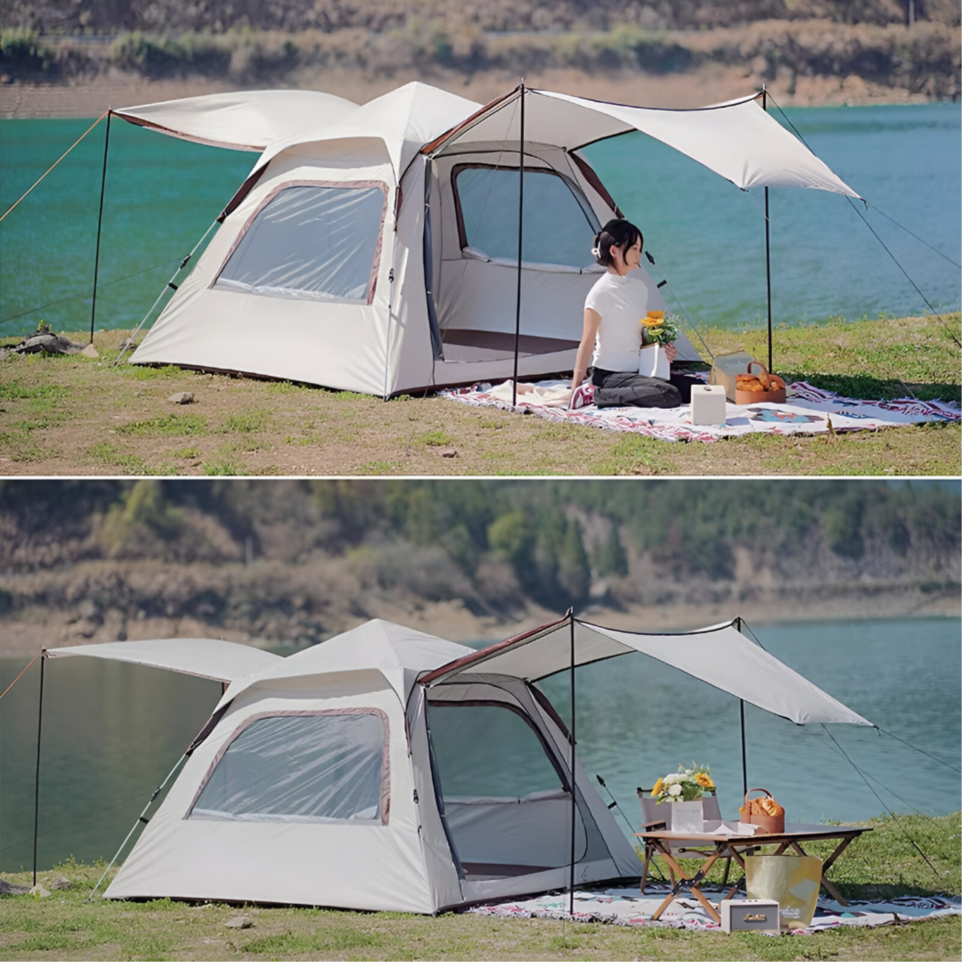 2In1 Sunroof Camping Tent 210*210*140Cm