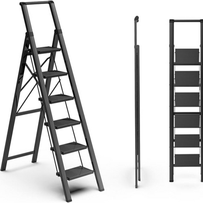 Foldable Iron Ladder 6 Steps