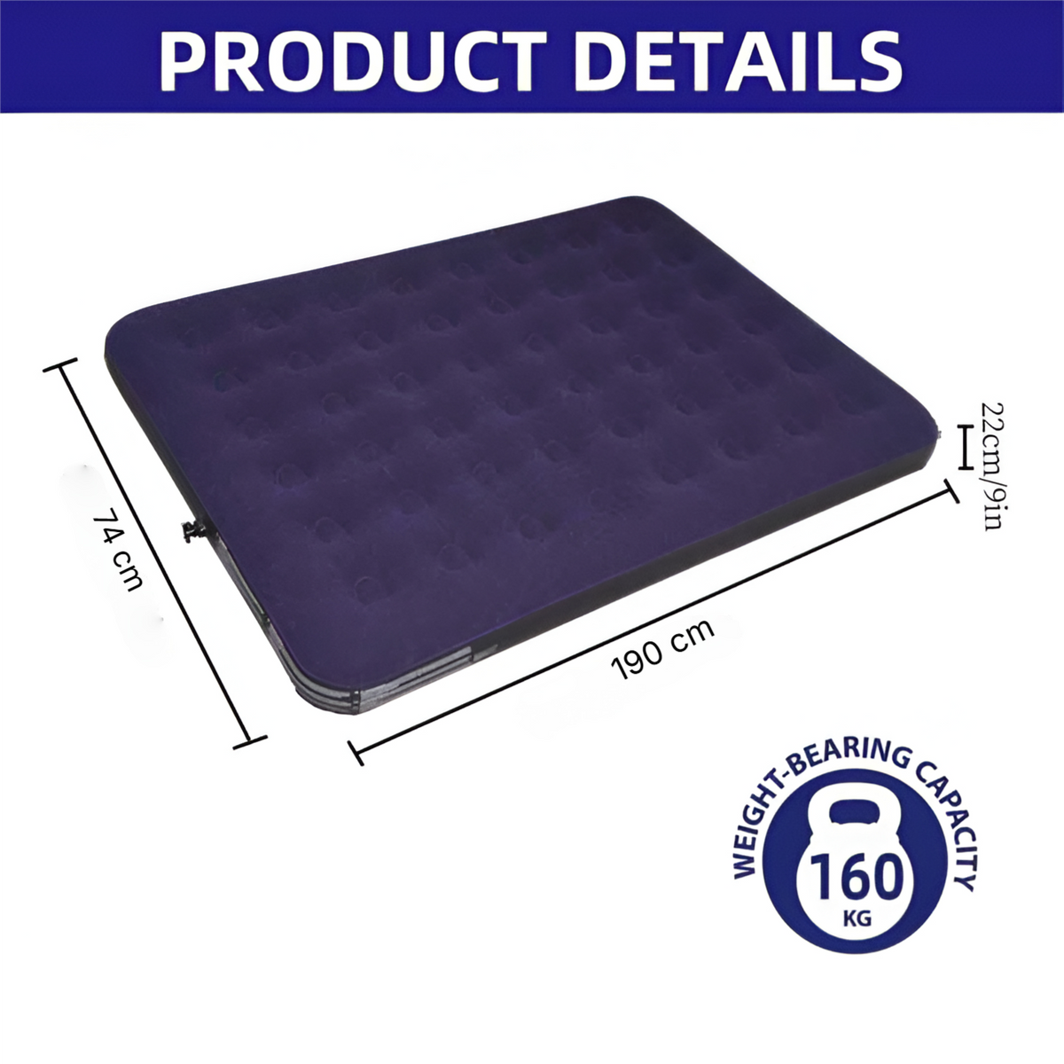 Inflatable Air Bed Single Size