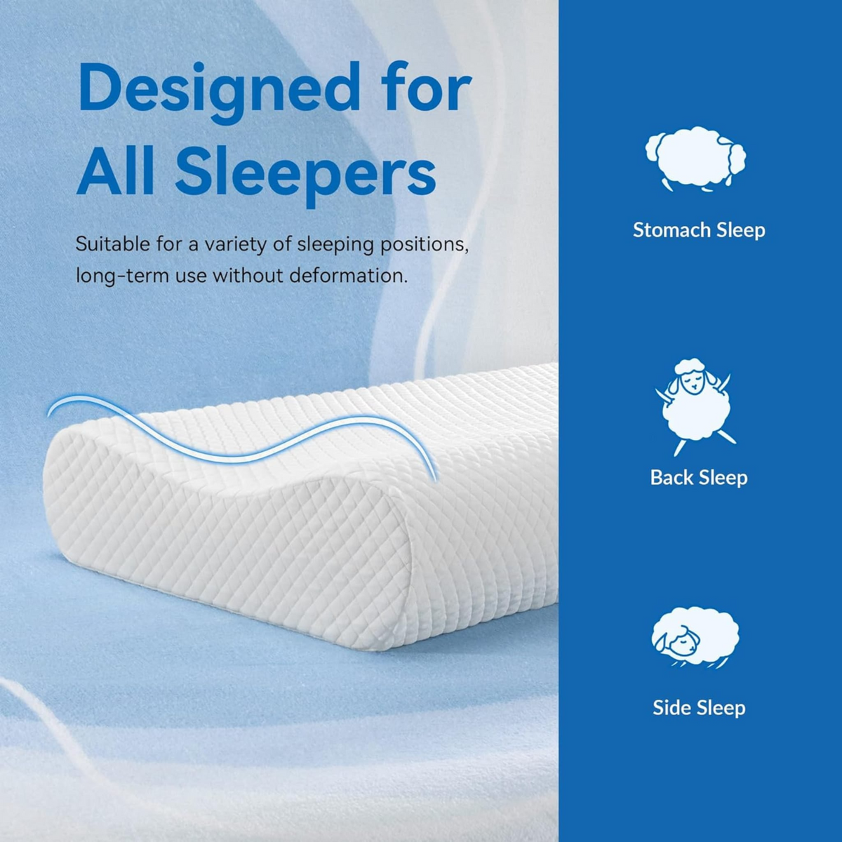 Memory Foam Sleeping Neck Pillow