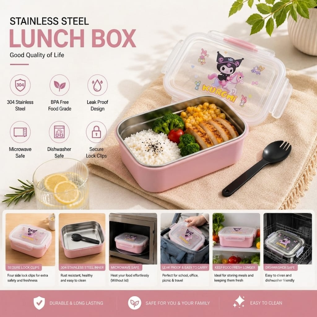 Lunch Box Animation 900Ml Lb-73