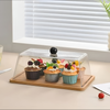 Rectangular Cake Tray with transparent lid