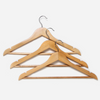 Wooden Cloth Hangers 3 Pcs Set