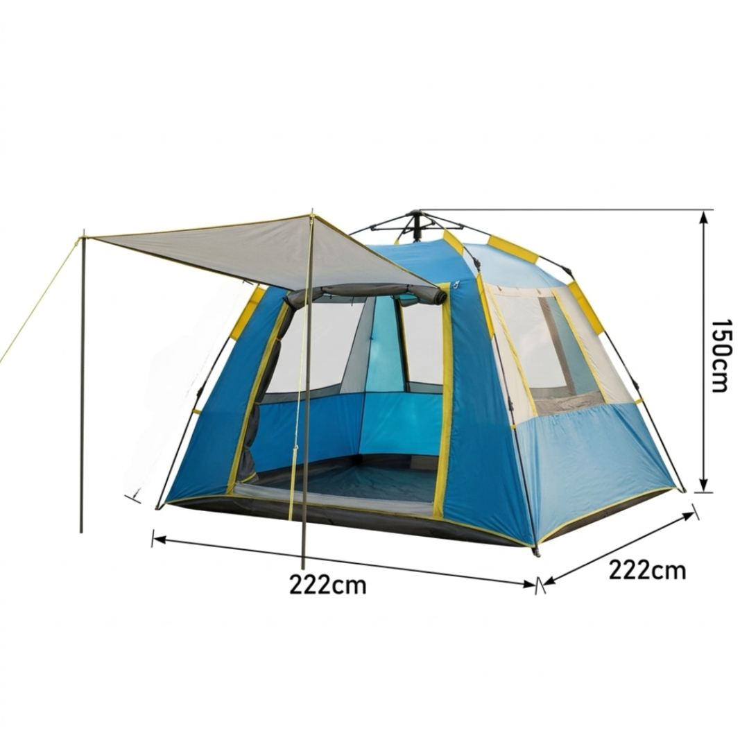 Portable Automatic Outdoor Camping Tent 222x222x150cm