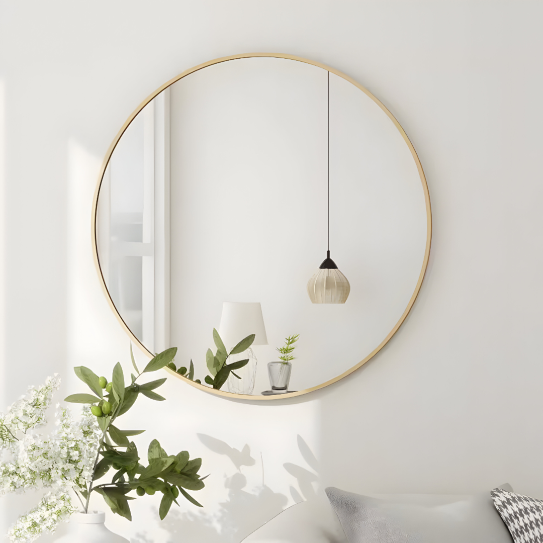 Wall Hanging Mirror Round Shape