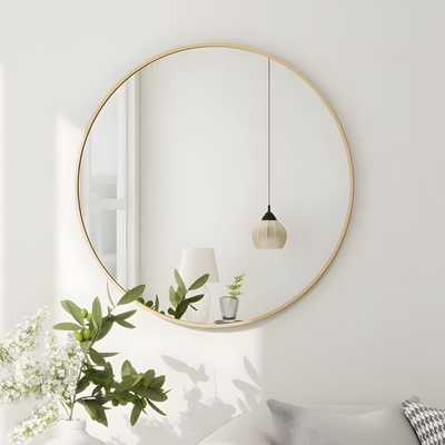 Wall Hanging Mirror Round Shape