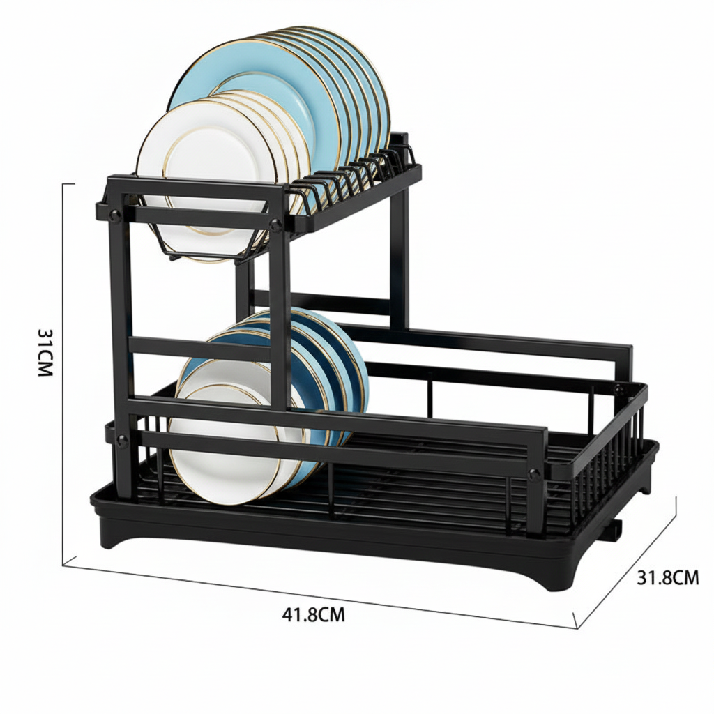 Multifunctinal Bowl Rack 2 Tier