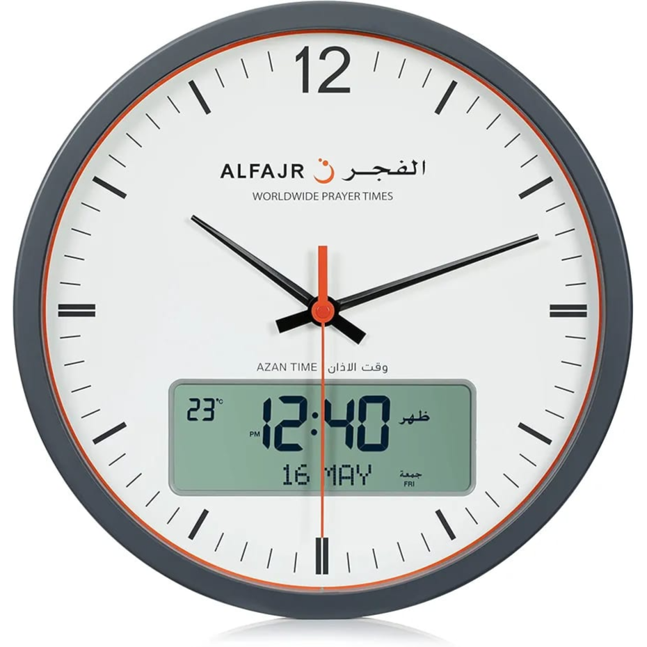 Al-Fajr Azan Clock Ca-23-White