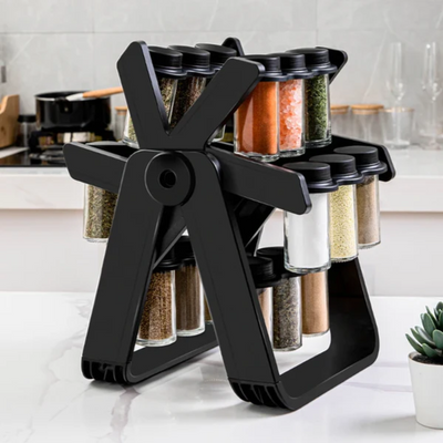 18 Jars Rotating Spice Rack
