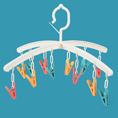 Revolving Clothes Hanger with 12 Clips