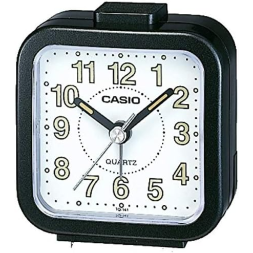 ساعة طاولة أنالوج من كاسيو، أسود - Tq-141-1Df