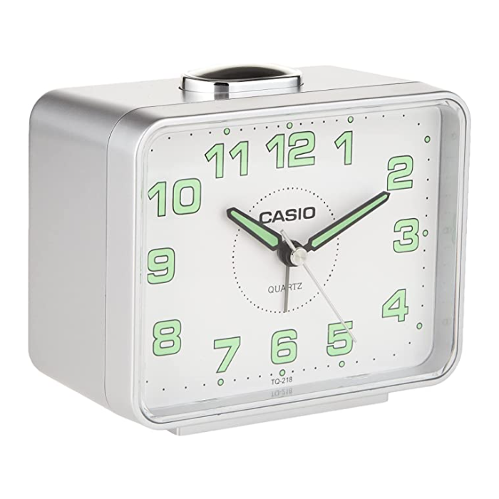 Casio Analog Table Clock Tq-218-8Df Grey