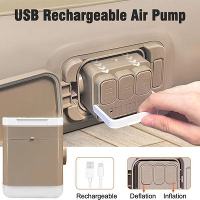 Inflatable Single Size Bed Automatic Pump-190X73X22Cm