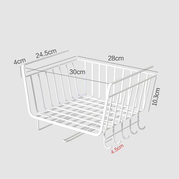 Multipurpose Cabinet Hanging Metal Basket
