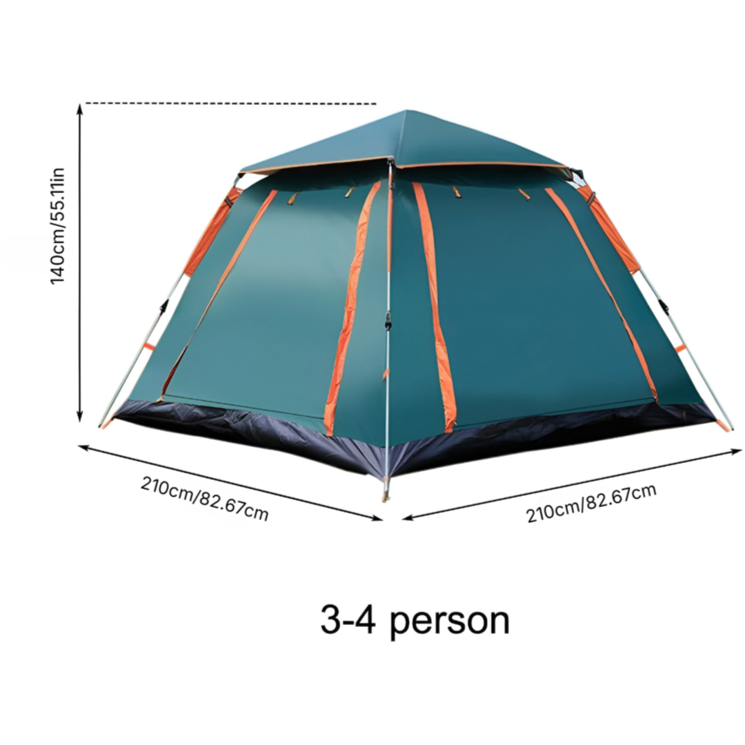 Four-Door Automatic Camping Tent 210*210*140Cm