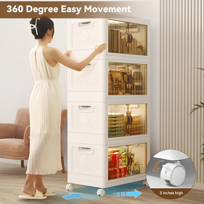 Foldable Storage Cabinet 4 Layer Big