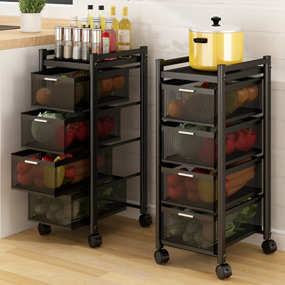 Multi-Layer Drawer Kitchen Trolley Rack