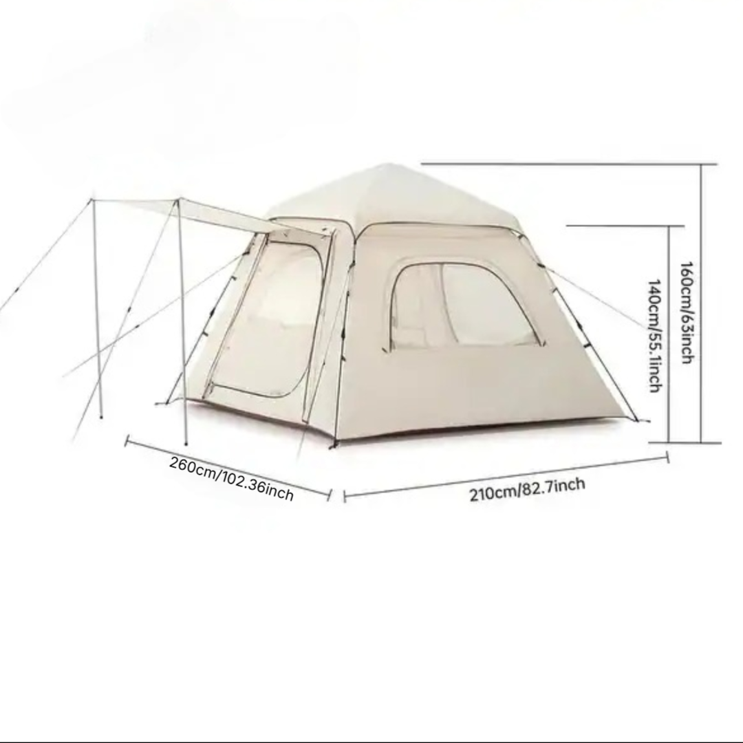 2 In 1 Sunroof Automatic Camping Tent 210x260x160Cm