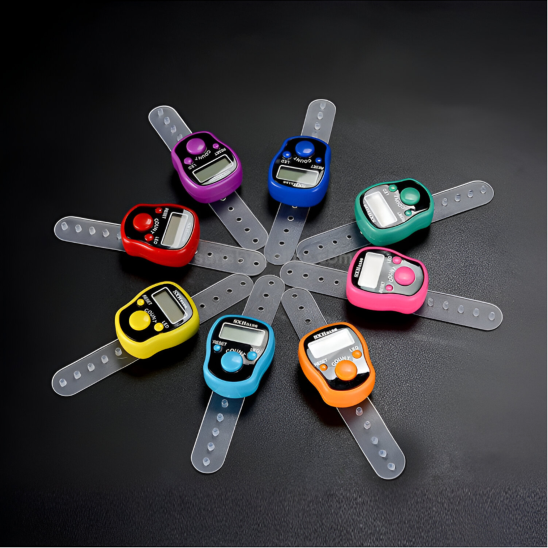 عداد الأصابع مع ضوء LED