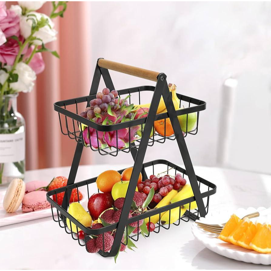 Fruit Basket Metal 2 Tier