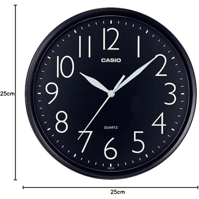 Casio Wall Clock Analog Iq-05-1Df Black