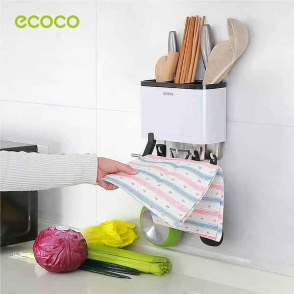 Wall-Mounted Utensil Storage Rack