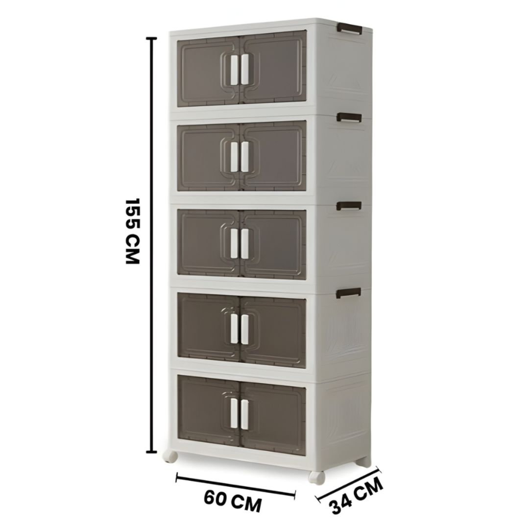 5 Layer Foldable Storage Cabinet