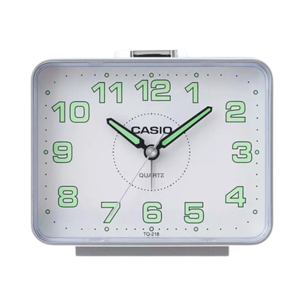 Casio Analog Table Clock Tq-218-8Df Grey