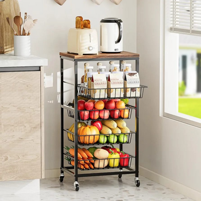 5 Tier Kitchen Storage Trolley