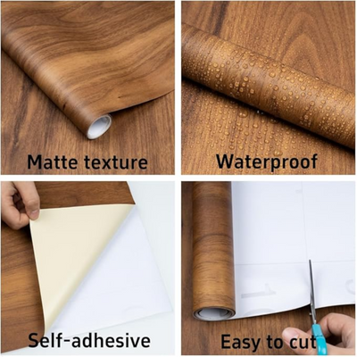 Paper Roll Sticker Wooden 10 Meter