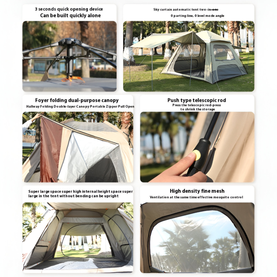 Portable Camping Tent Square 3M*3M