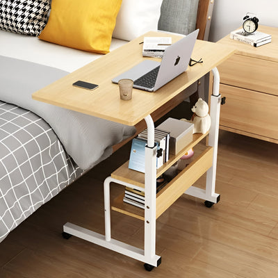 Laptop Stand Wooden Adjustable With Shelve