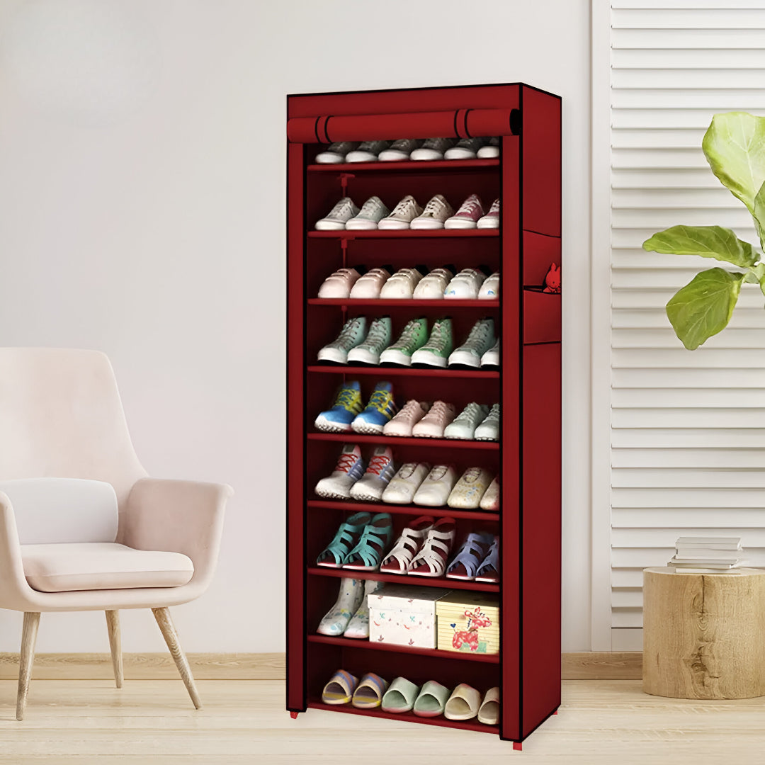 Zipper Shoe Rack 10 Layer