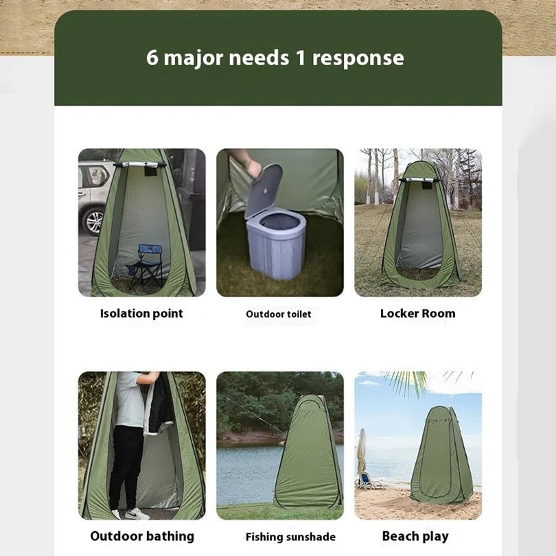 Portable Pop-Up Privacy Tent, Outdoor Shower, Toilet & Changing, Camping Bathroom Tent